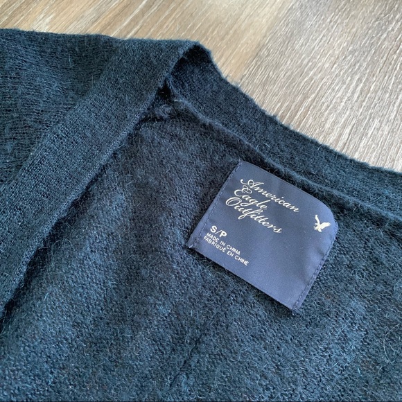 American Eagle Outfitters cardigan, navy wool, size small - Picture 3 of 4